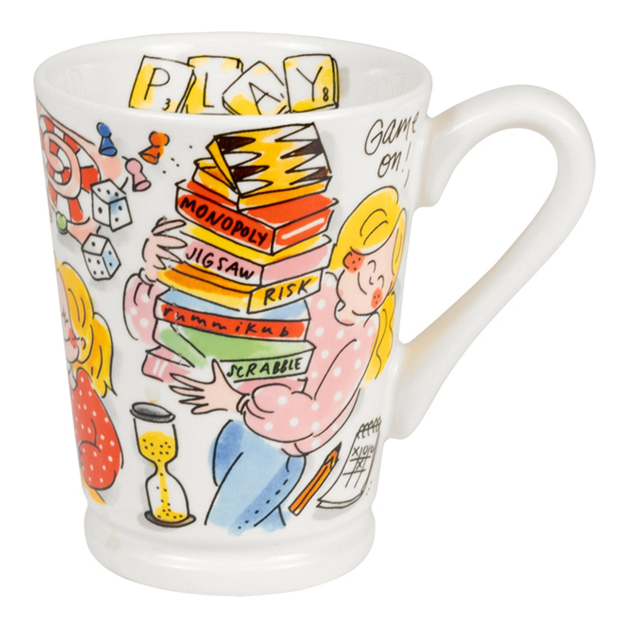 MAZAGRAN-BECHER Spielbeginn in Bunt - 500 ml - Multicolor, Keramik (0.5L) - Blond Amsterdam