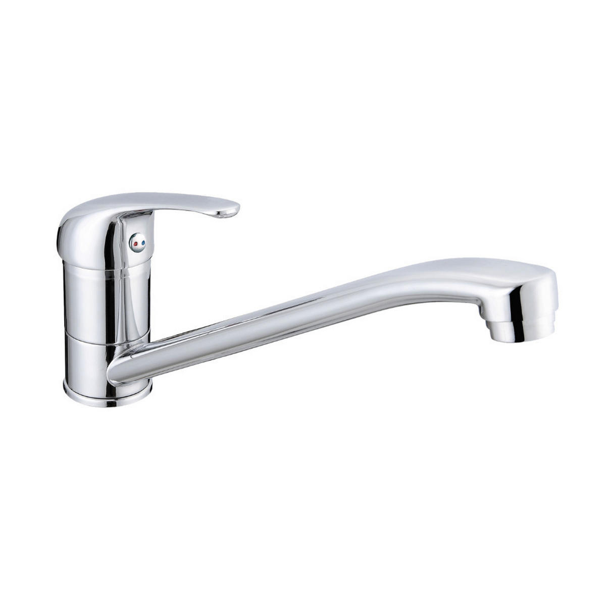 SPÜLUNTERSCHRANK 80cm mit Spüle + Armatur weiß - Weiß, Holzwerkstoff (80/81/46cm) - Stamar