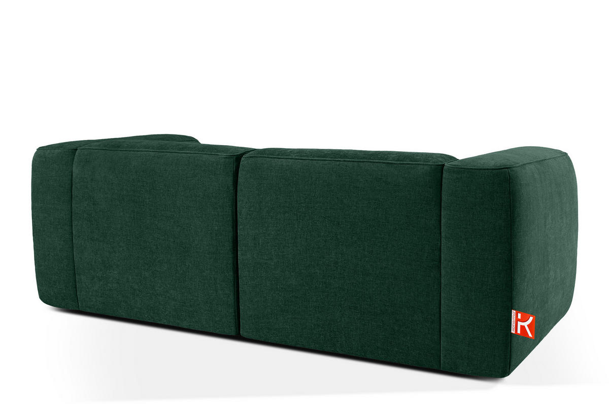 2-SITZER SOFA FUBBO, Dunkelgrün - Dunkelgrün, Holz/Holzwerkstoff (210/73/96cm) - KONSIMO®