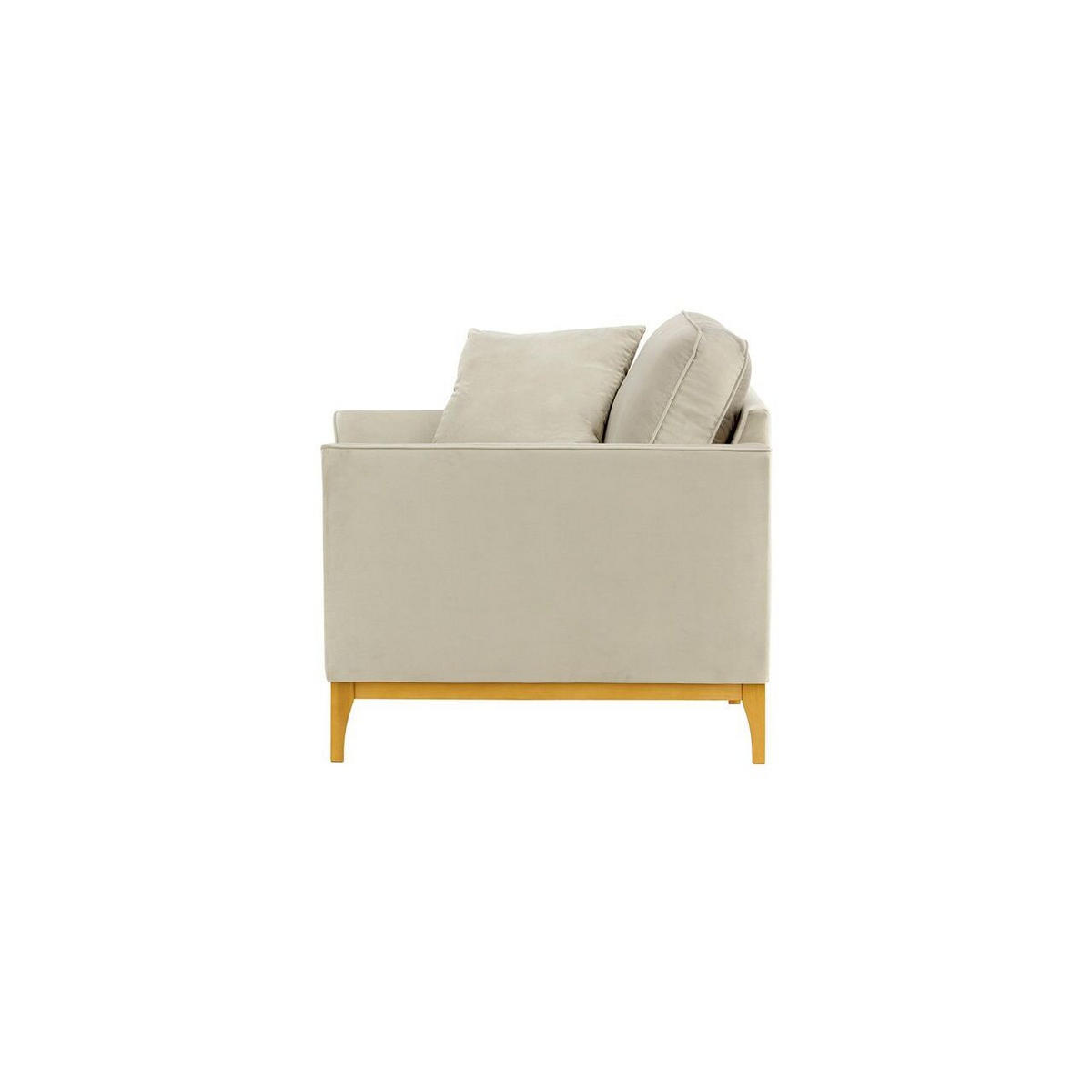 SESSEL Linara-Velluto 2 - Creme, Holz/Textil (81/91/95cm)