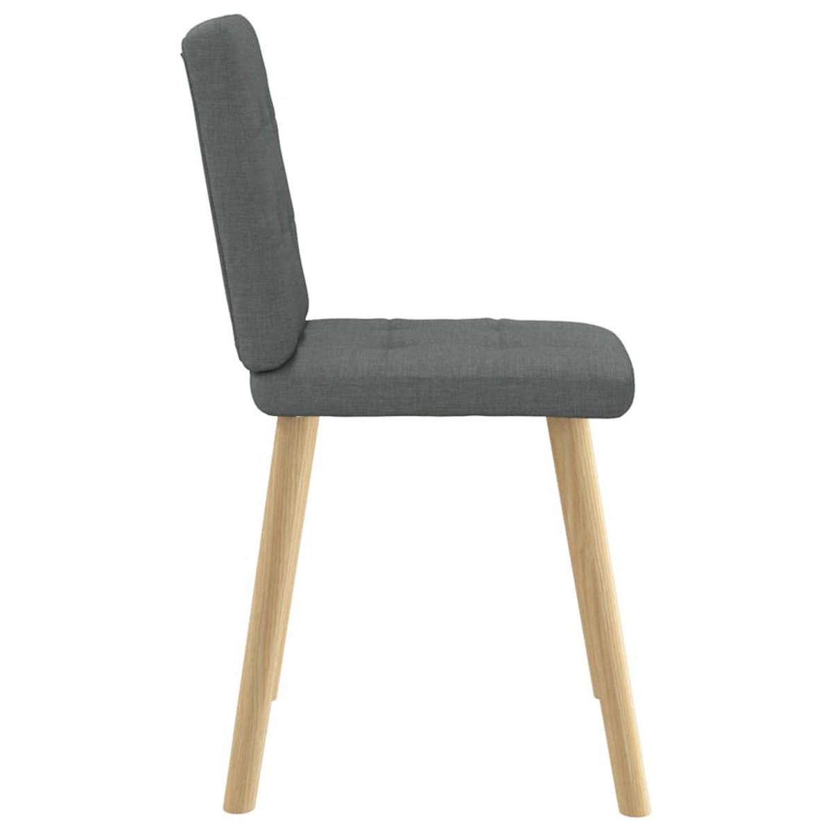 ESSZIMMERSTÜHLE 2 Stk. Dunkelgrau Stoff 45*54*86cm - Dunkelgrau, Metall (45/86/54cm) - ZMH