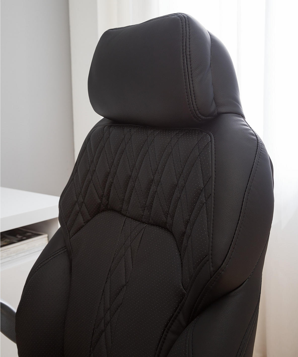 CHEFSESSEL - Kunstleder - Schwarz, Kunststoff (69/118/77cm) - home24