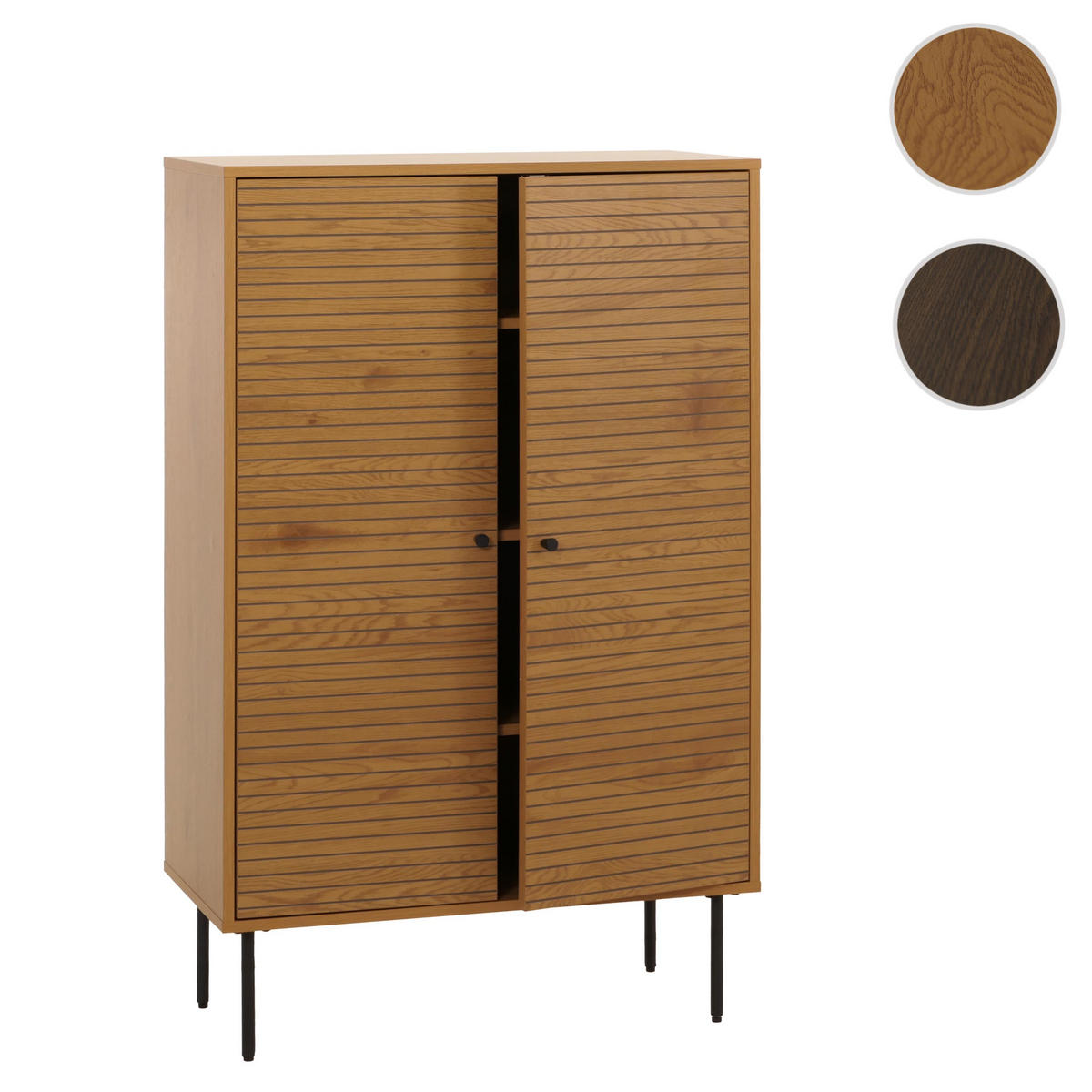 HIGHBOARD Braun - Braun, Holz (80/130/40cm) - MCW