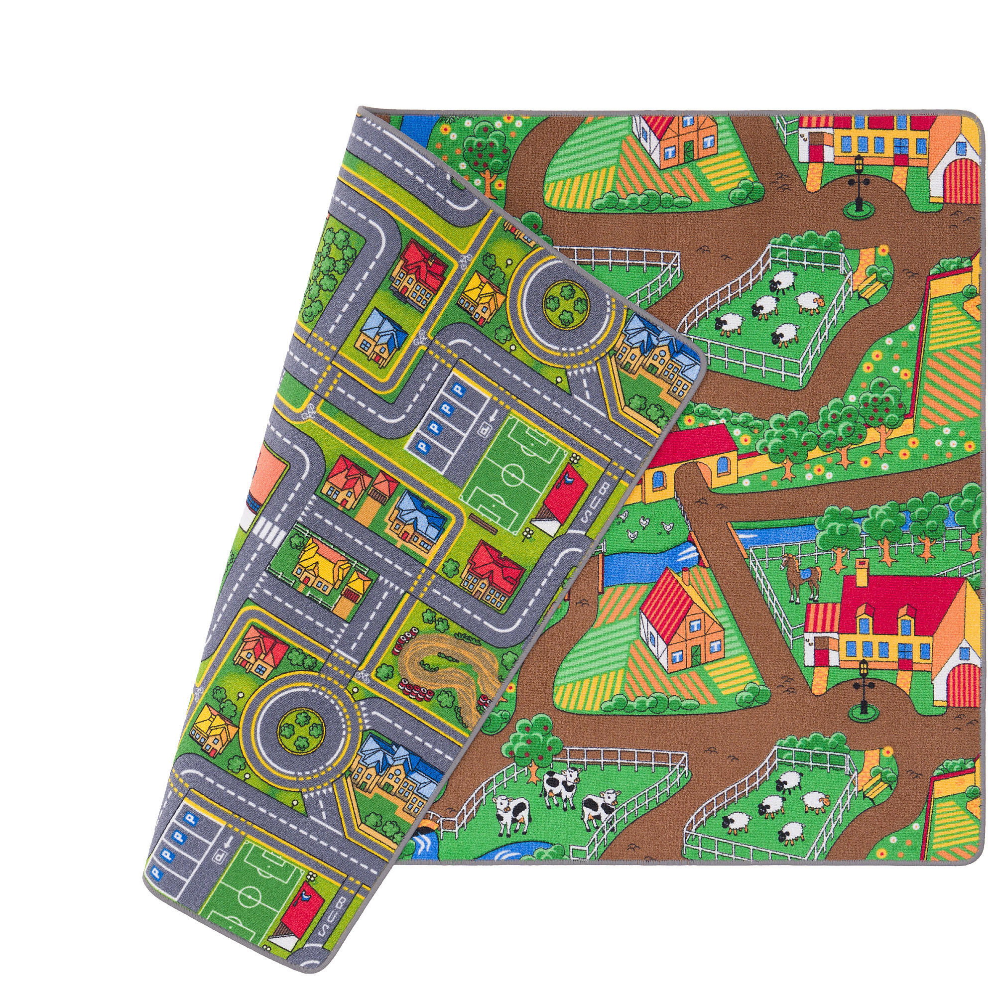 STRASSENTEPPICH BEIDSEITIG STRASSENLANDSCHAFTEN - Grün, Textil (200/250cm) - Snapstyle