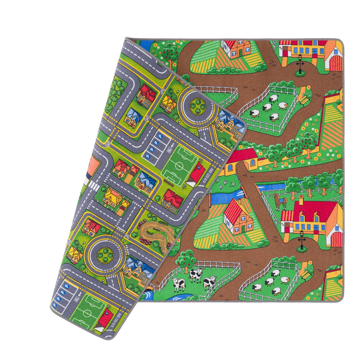 STRASSENTEPPICH BEIDSEITIG STRASSENLANDSCHAFTEN - Grün, Textil (200/250cm) - Snapstyle