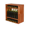 WEINREGAL Vincellar Mod 60x60x30 cm Standflaschen Modul Für 32 Flaschen Massives Kiefernholz Braun Geölt - Braun, Holz (60/60/30cm) - PROREGAL