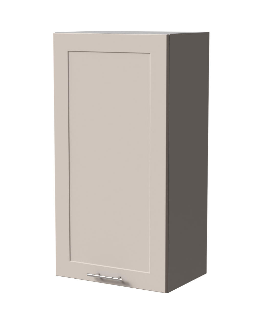 HÄNGESCHRANK Oslo W4/50 Grau / Kaschmir Matt 50 / 32,5 / 96cm - Kaschmir/Grau, Holz/Holzwerkstoff (50/96/32.5cm) - Feldmann-Wohnen