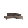 ECKSOFA Valencia Xs - Braun, Holzwerkstoff/Textil (236/165cm) - Fun Möbel