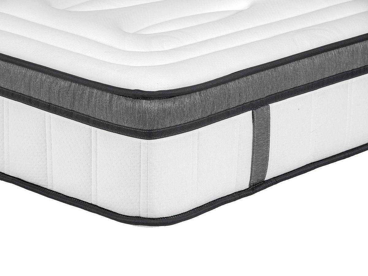 STANDARDMATRATZE - 2 Personen - stoff - weiß Oliane - Weiß, Textil (160/200cm) - Vente-Unique