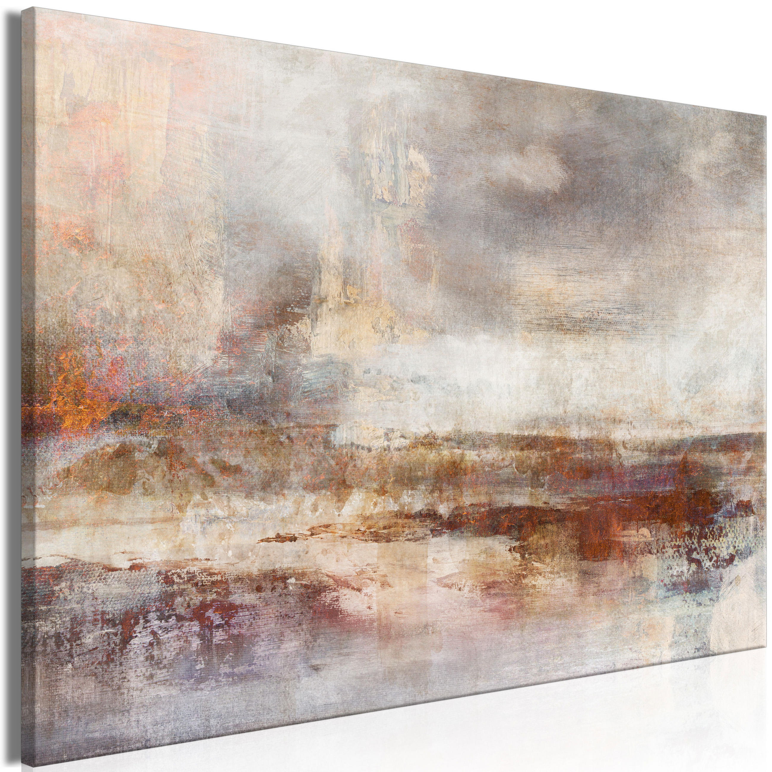 KUNSTDRUCK Braun 60/40 cm - Braun/Grau, Textil (60/40cm) - KUNSTLOFT