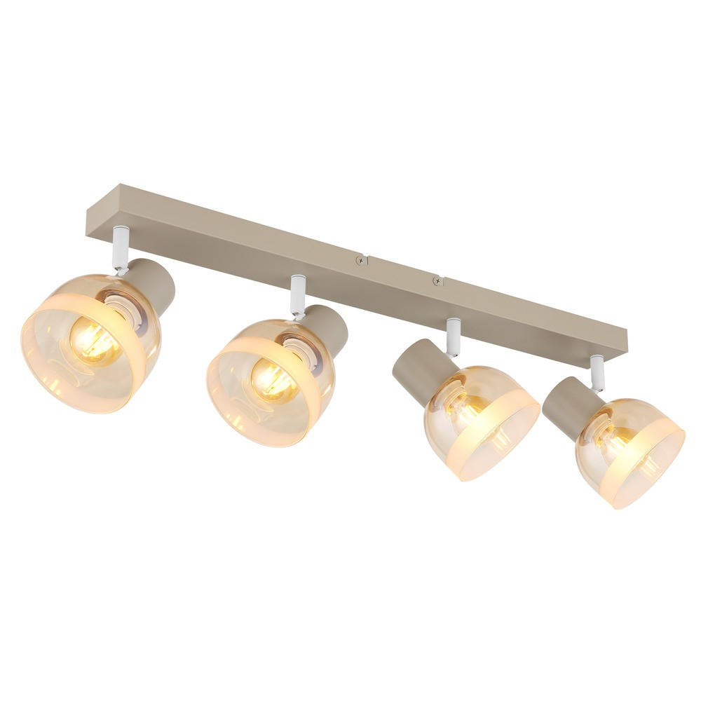 DECKEN SPOTS KAIRO - Bernsteinfarben, Glas (56/10/14cm) - Globo Lighting