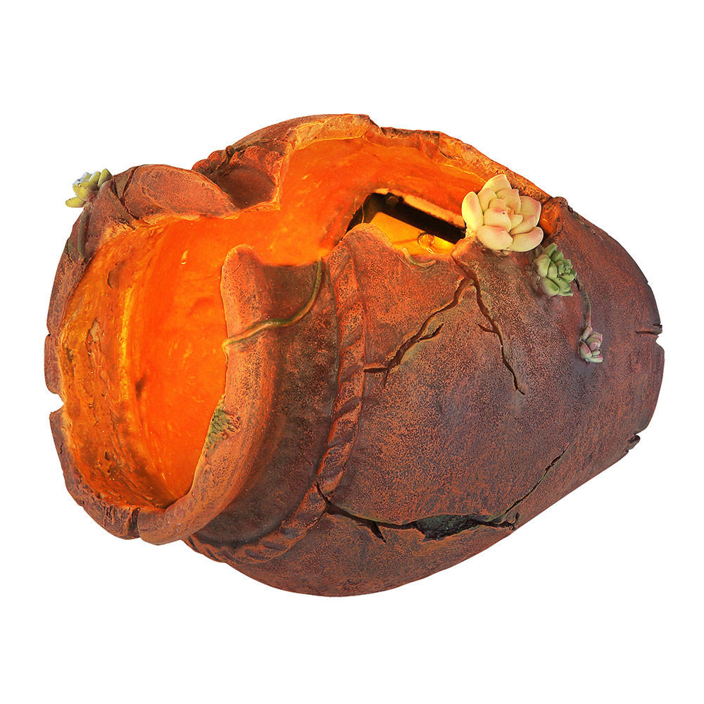 LED AUSSENLEUCHTE Solarleuchte Braun Orientalisch - Braun, Kunststoff (27/20.3/20cm) - Globo Lighting