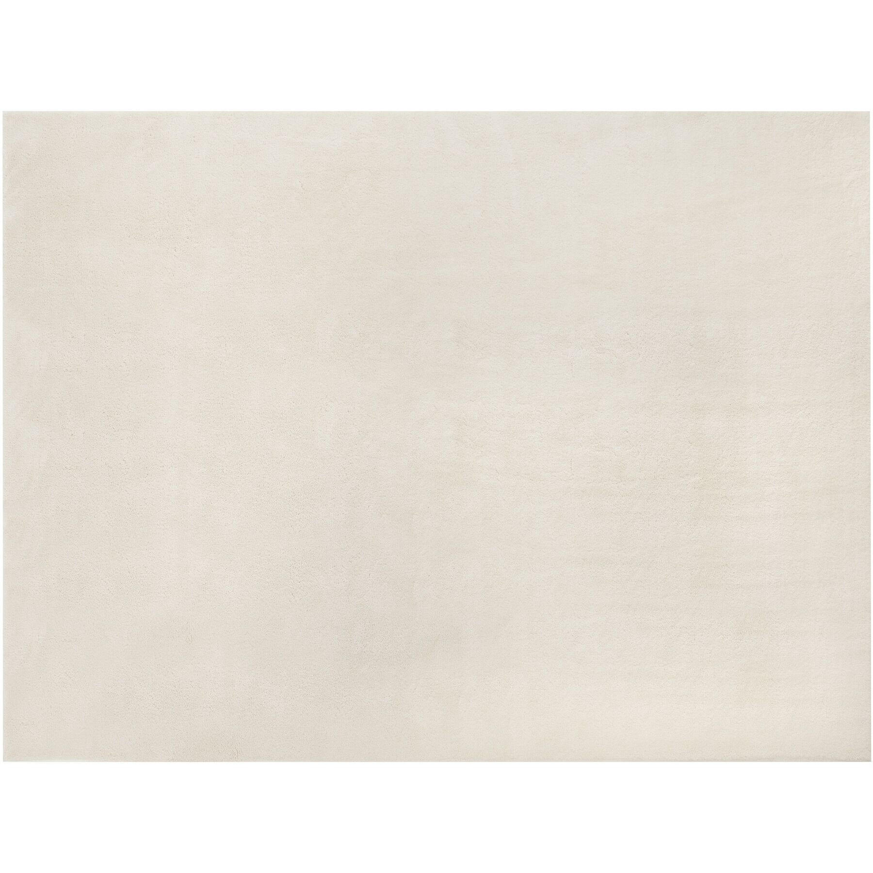 KURZFLORTEPPICH Soft Zone,rutschfeste Unterseite,creme - Creme, Kunststoff (200/140cm) - tectake