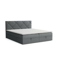 BOXBETT Panama 140x200 Grau - Grau, Textil/Metall (140/200cm) - VLR BEDS