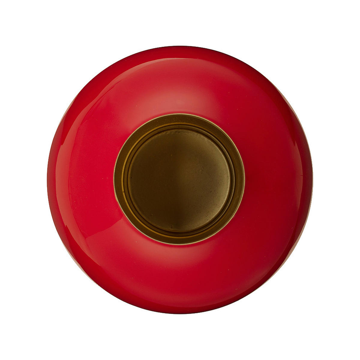 VASE Metal small red 18x24 cm - Rot, Metall (24cm) - Pip Studio