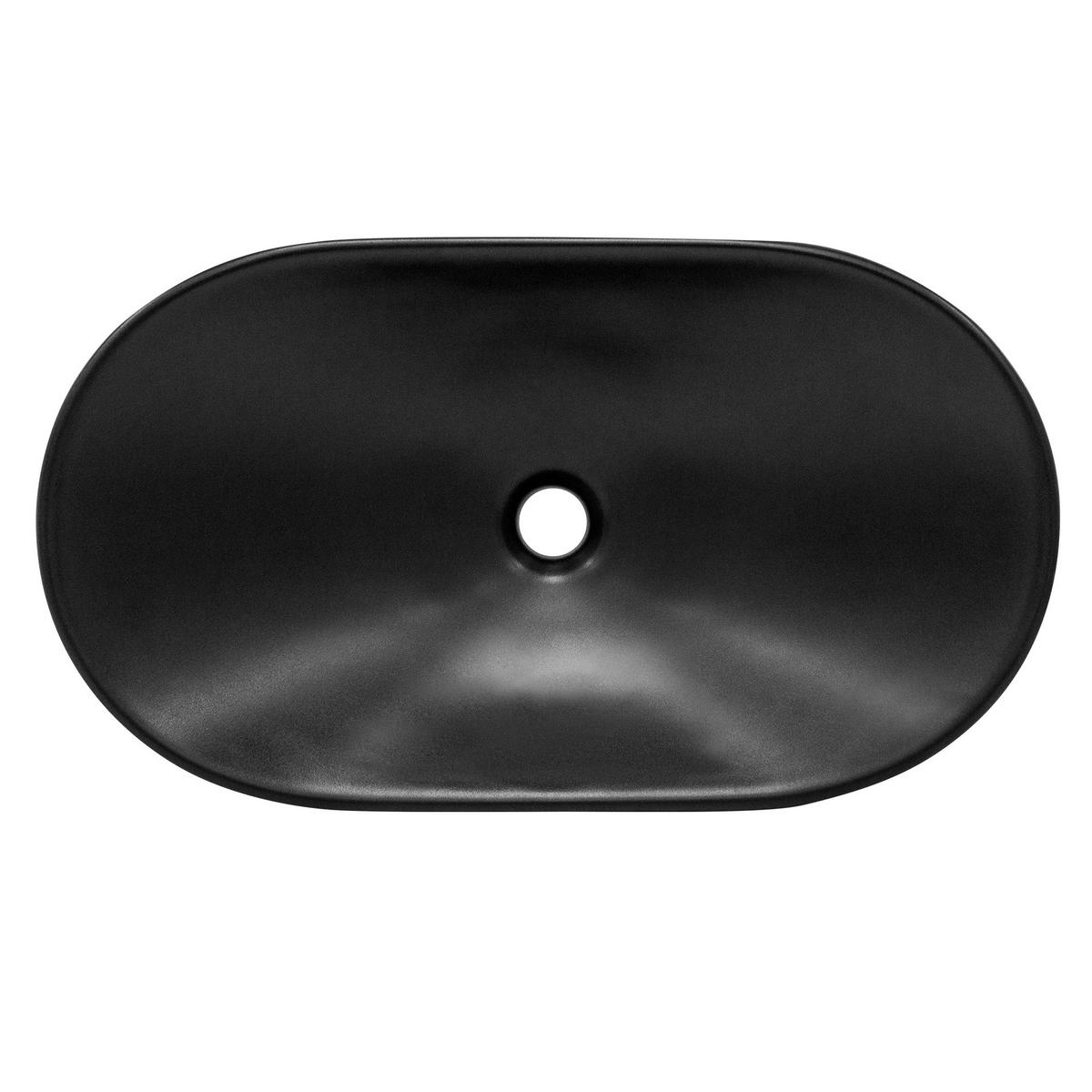WASCHBECKEN - Schwarz, Keramik (36/15.5/63cm) - ML-DESIGN