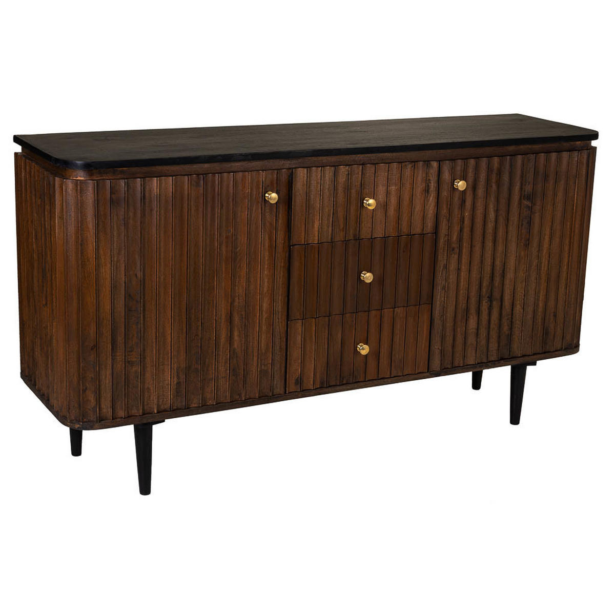 SIDEBOARD aus Holz 147x40x80 cm - Braun, Holz (147/80/40cm) - Wanderlust