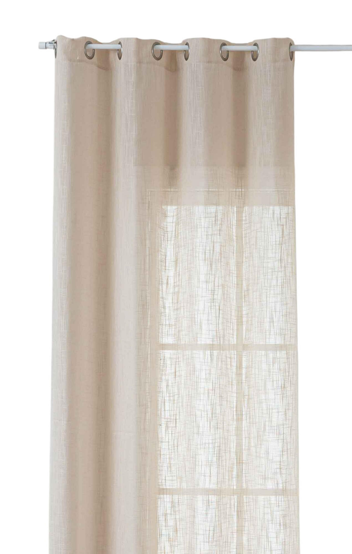 GARDINE SEOUL HxB 245x140 cm Beige - Beige, Textil (140/245cm) - Gardinenbox