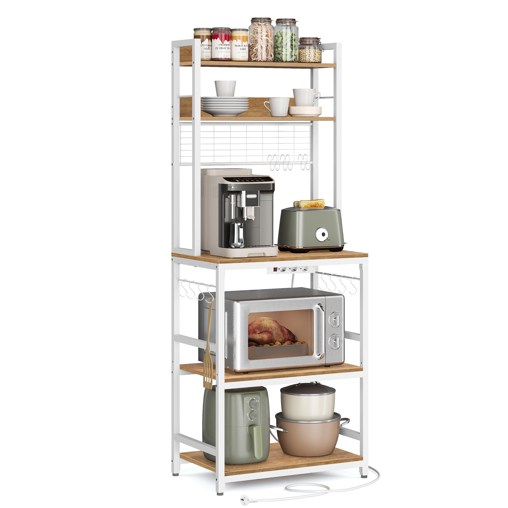 STANDREGAL Bonita - Dunkelbraun, Holzwerkstoff (40/171/60cm) - VASAGLE