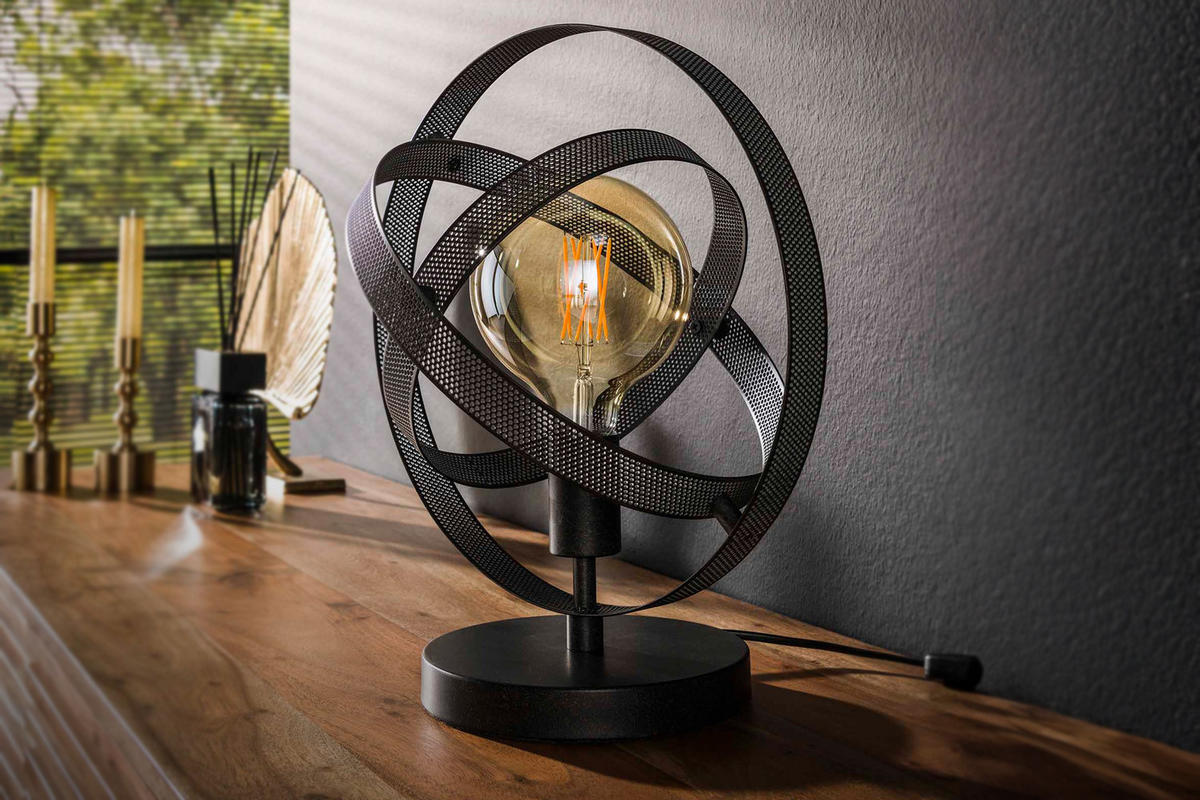 TISCHLAMPE DILLY Schwarz Metall - Schwarz, Metall (28/32/38cm) - KAWOLA