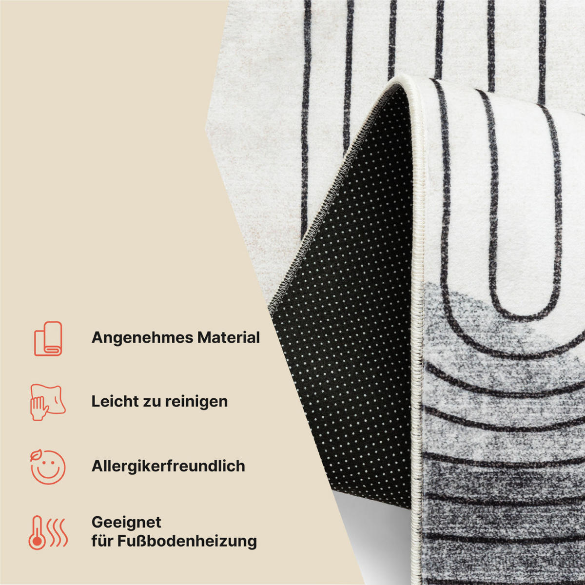 TEPPICH VENEZIA Orange 180/250 cm - Orange, Textil (180/250cm) - Tapiso