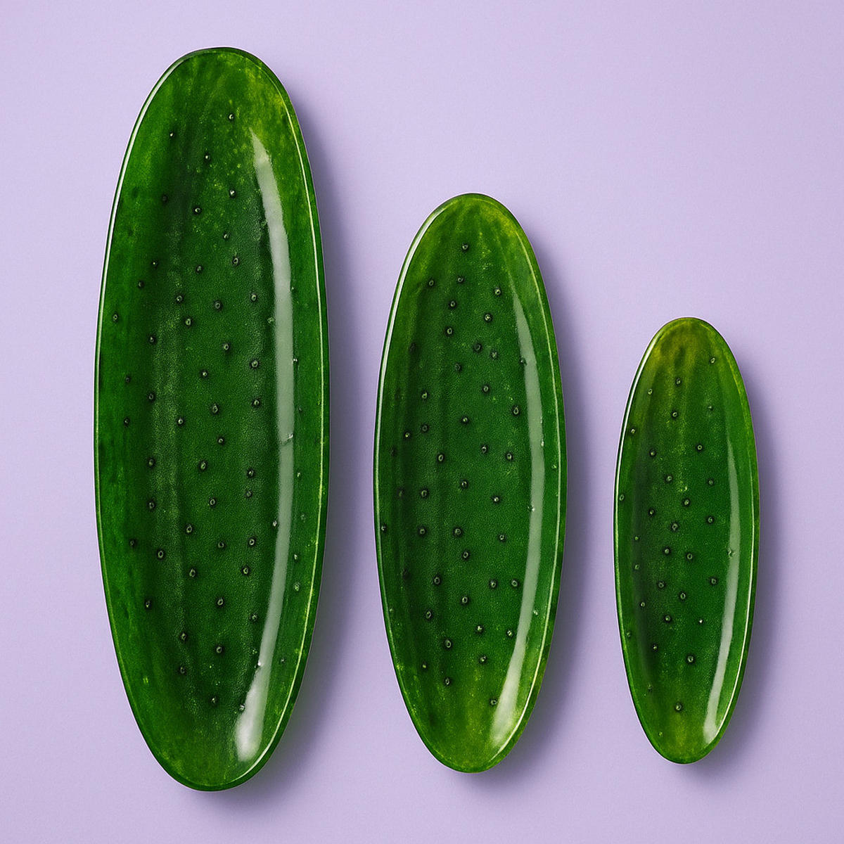 SERVIERPLATTE Aria Fresh Grün 9x25x2 cm Glas - Grün, Glas (25/2/9cm) - Mondex