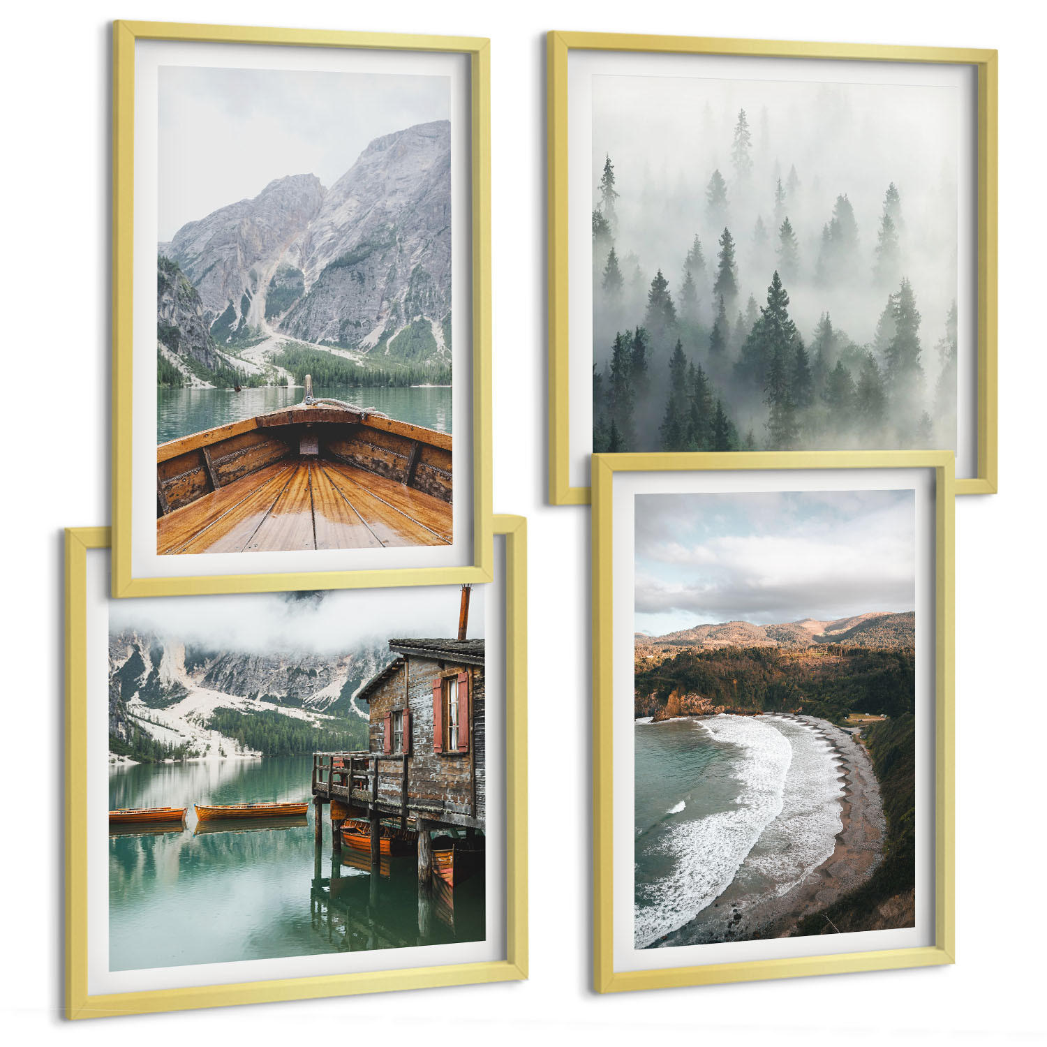 Tulup Bilder Gold 50x50 cm