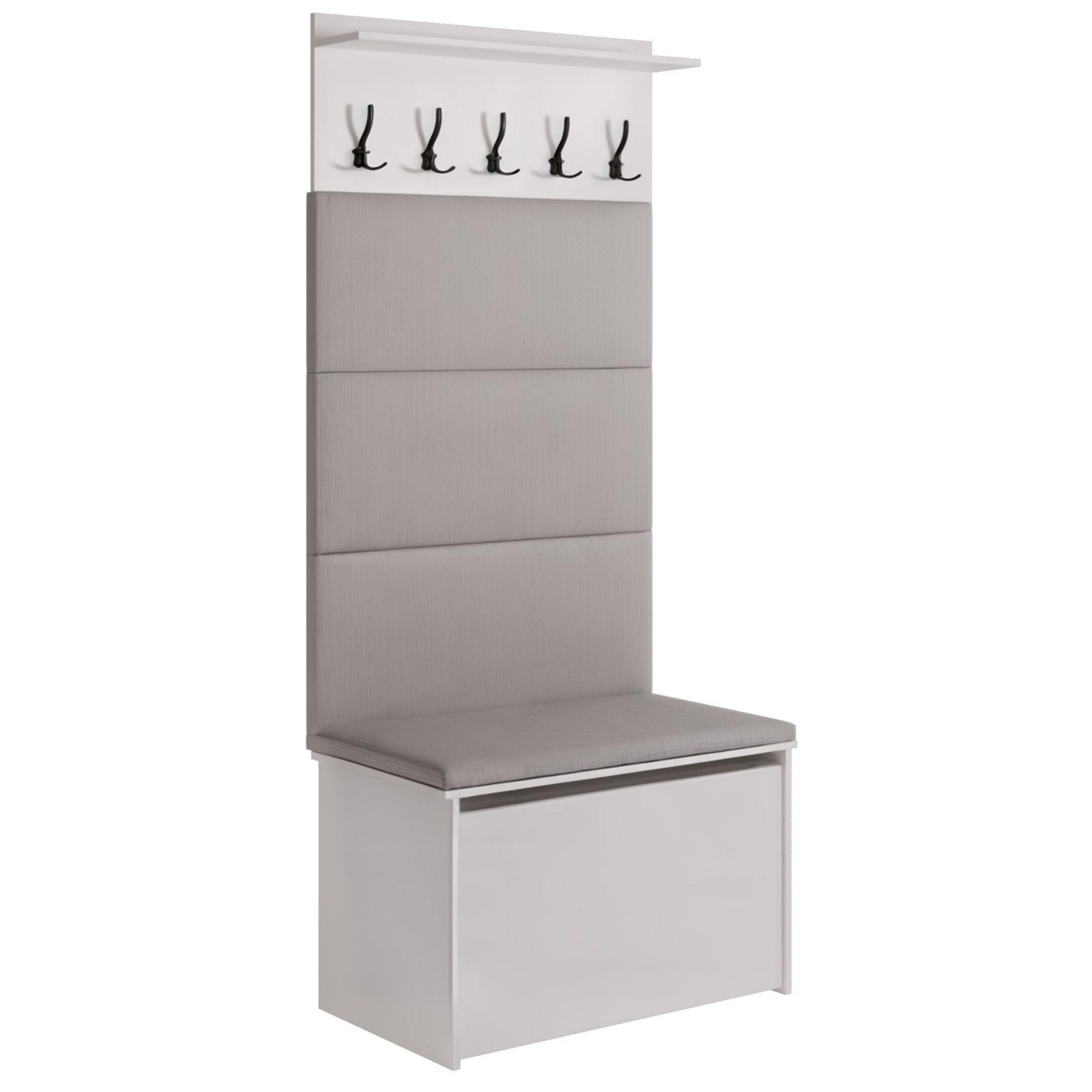 FLURMÖBEL Andy - Grau, Holzwerkstoff (40/192/73cm) - RAUMHIRSCH FURNITURE