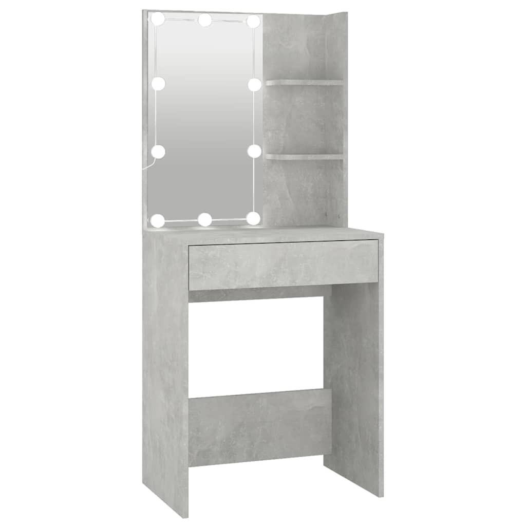 vidaXL Schminktisch Grau 40x140x60 cm