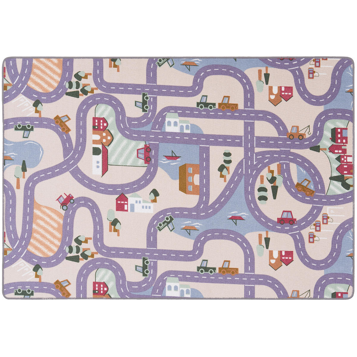STRASSENTEPPICH BEIDSEITIG STRASSENLANDSCHAFTEN - Hellgrün, Textil (80/200cm) - Snapstyle