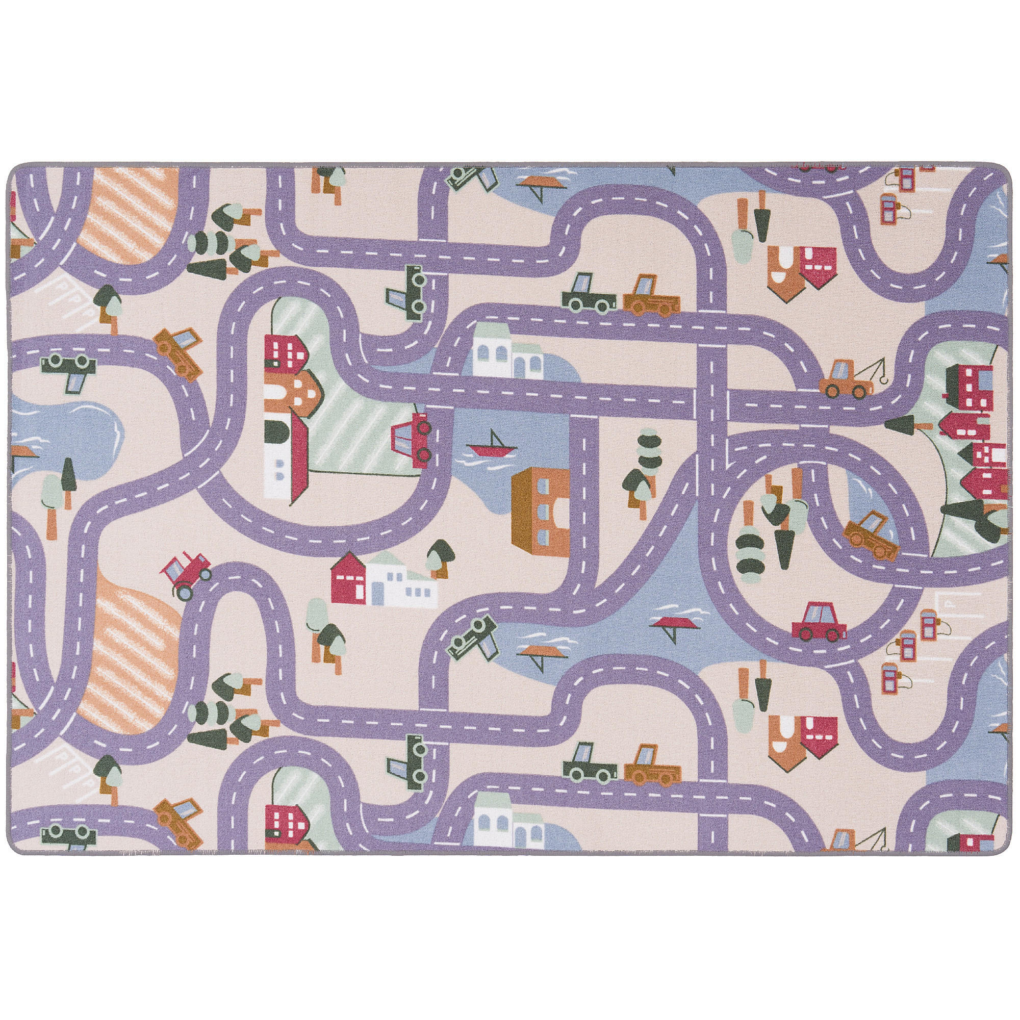Thumbnail - Snapstyle Strassenteppich, Hellgrün, Textil, 200x200 cm, Teppiche & Böden, Teppiche, Teppich Kinderzimmer