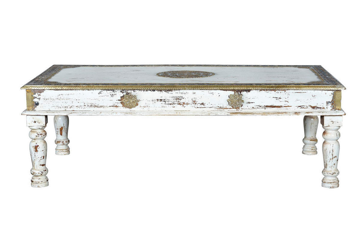 COUCHTISCH aus Mangoholz - Perlmutt, Holz (140/80/45cm) - Giner y Colomer