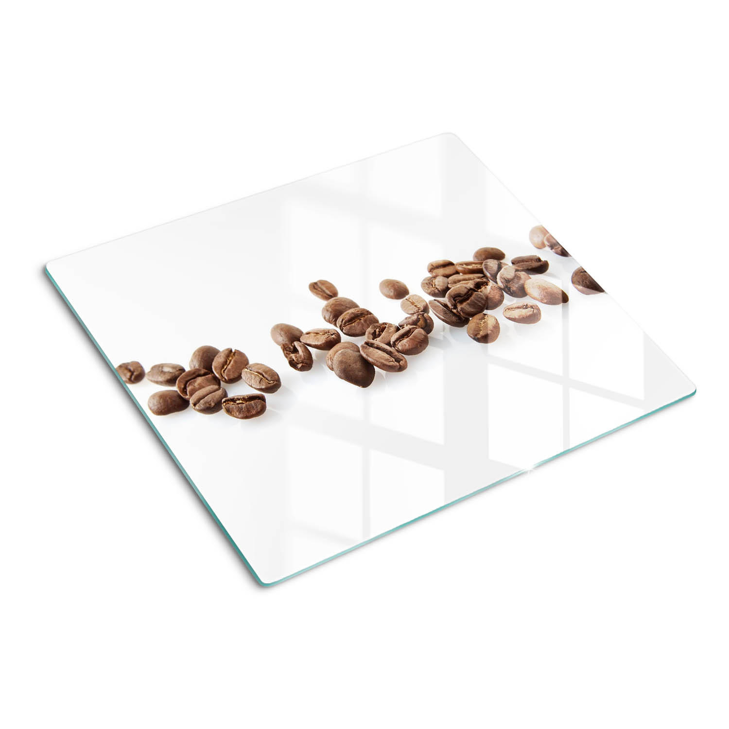 GLASPLATTE 60x52 cm Kaffeebohnen - Braun, Glas (60/0.4/52cm) - TULUP