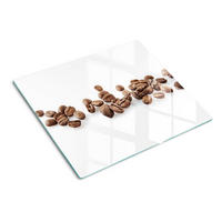 GLASPLATTE 60x52 cm Kaffeebohnen - Braun, Glas (60/0.4/52cm) - TULUP