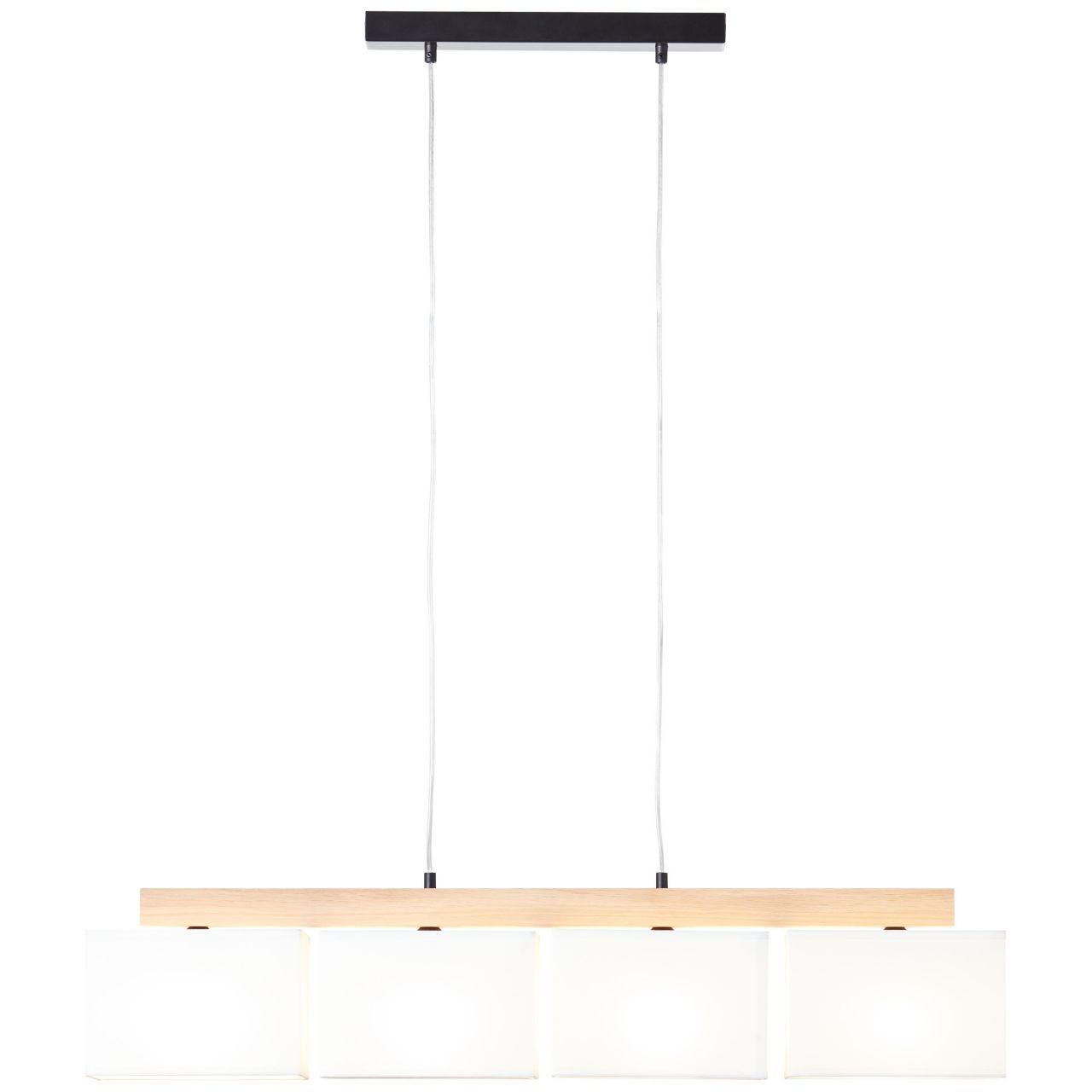 PENDELLEUCHTE Rayan 99441/35 - Weiß, Holz (12/95/113cm) - Brilliant