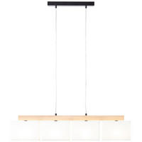 PENDELLEUCHTE Rayan 99441/35 - Weiß, Holz (12/95/113cm) - Brilliant