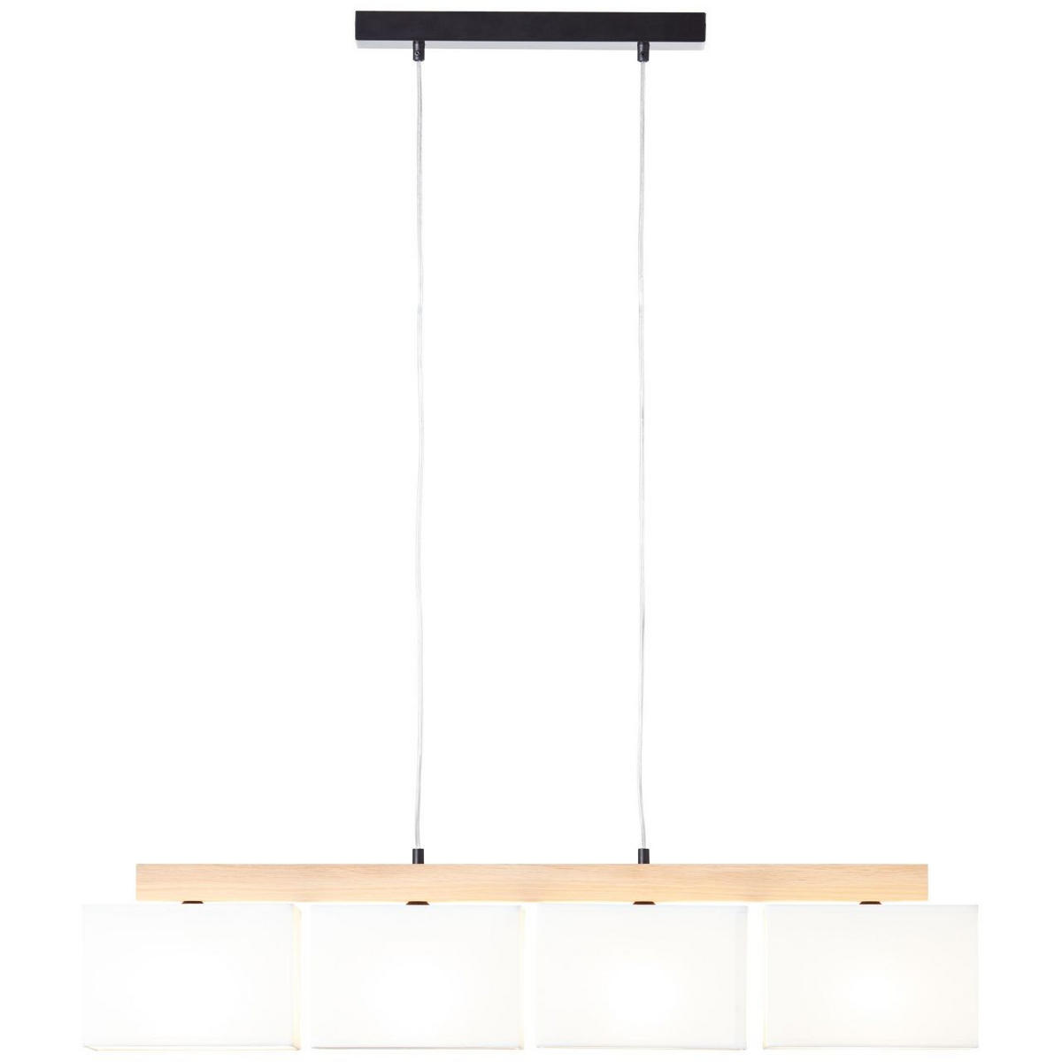 PENDELLEUCHTE Rayan 99441/35 - Weiß, Holz (12/95/113cm) - Brilliant