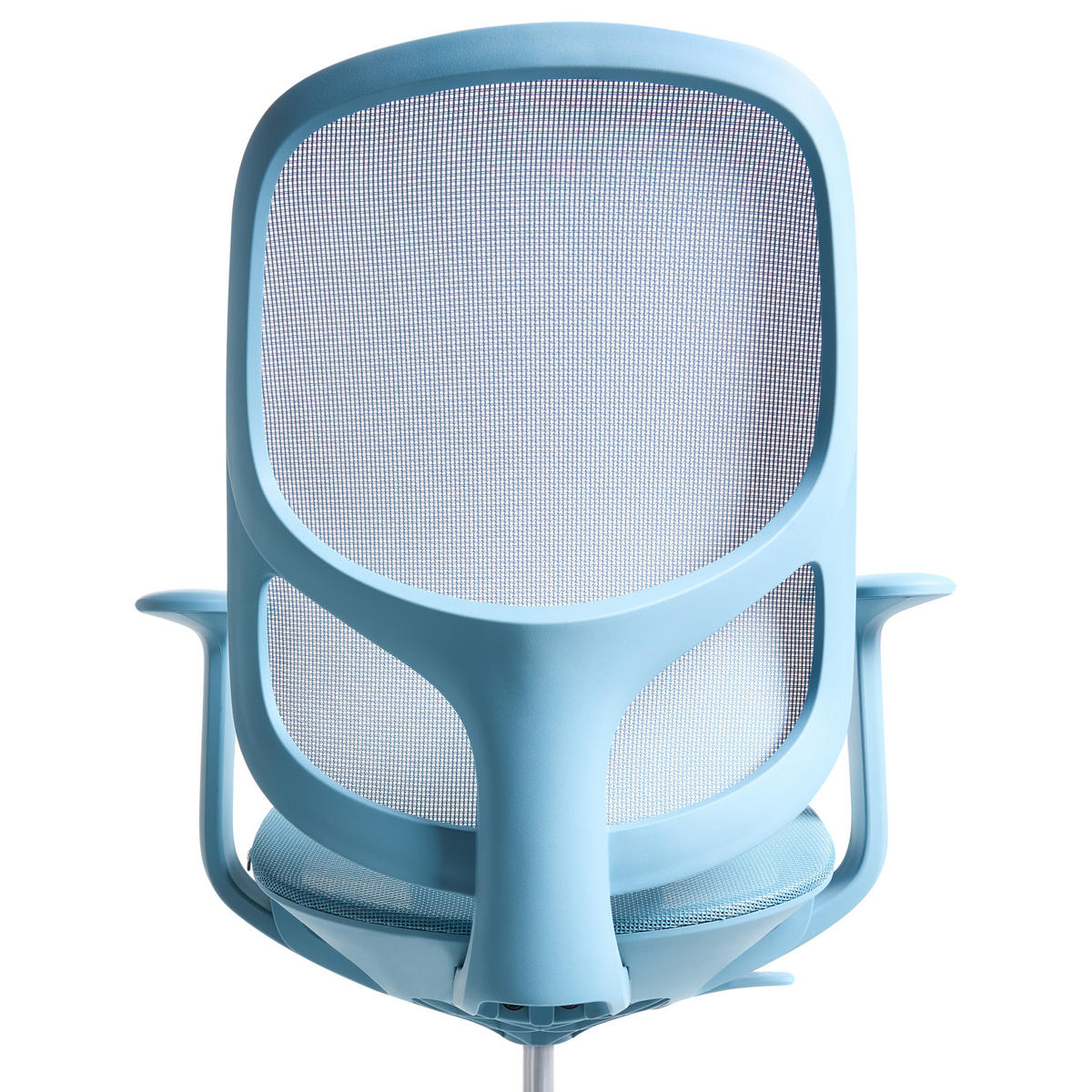 BÜROSTUHL Hellblau Aeri - Hellblau, Textil (60/93/60cm) - Beliani