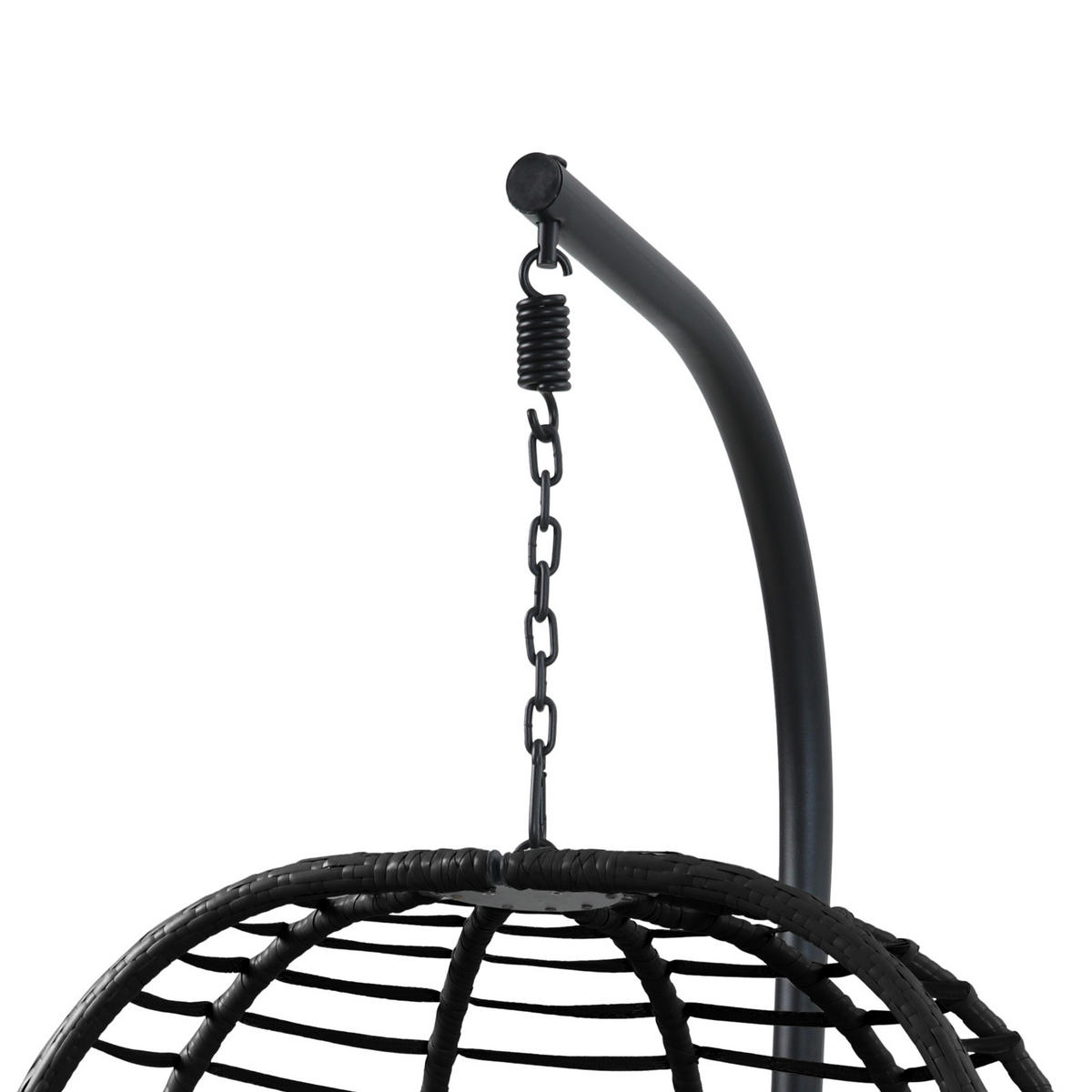 HÄNGESESSEL BELLY Schwarz - Schwarz, Kunststoff (90/200/100cm) - SVITA