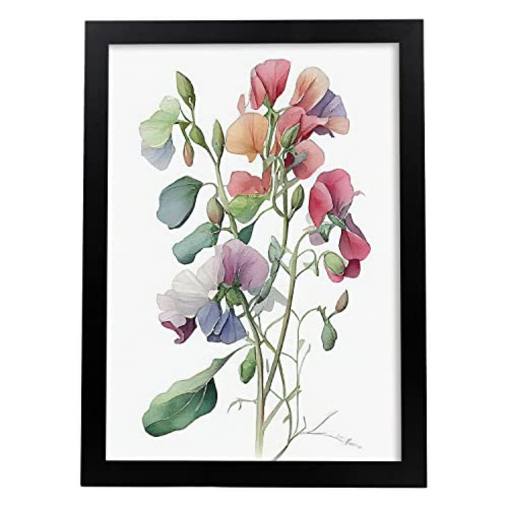 POSTER Süße Erbse Im Nordischen Stil. A4 Rahmenlos - Klar, Papier (29.7/5/21cm) - Nacnic