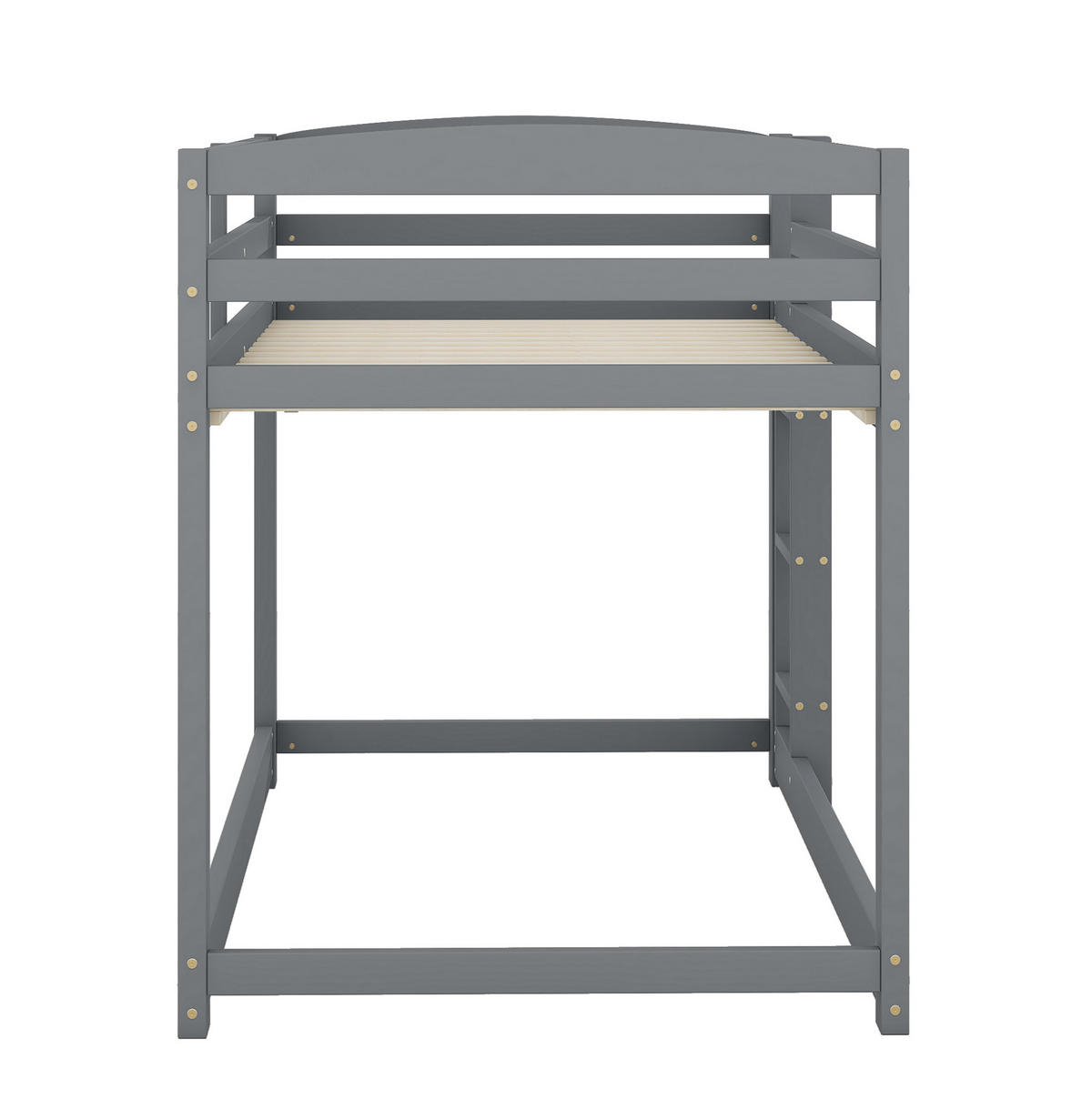 ETAGENBETT 90/200 cm aus Kiefer mit bodennahem Unterbett Natur - Grau, Holz (90/200cm) - Modenvie