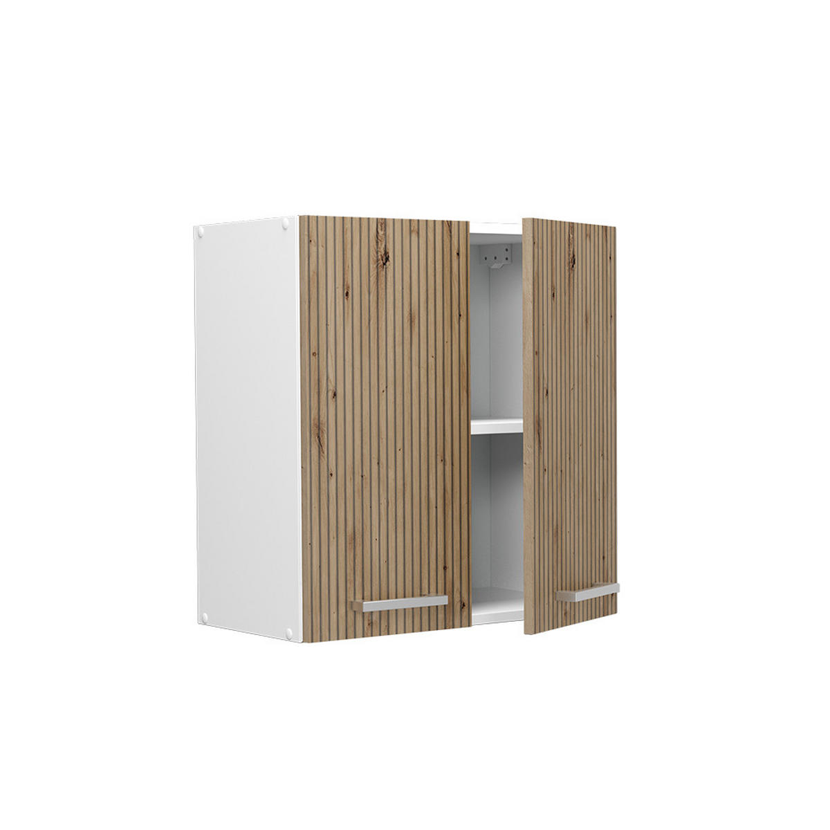 HÄNGESCHRANK R-Line Artisan-Eiche 60 cm - Weiß/Eiche Artisan, Holzwerkstoff (60/60/31cm) - Vicco