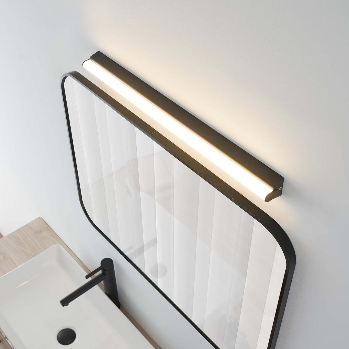 WANDLEUCHTE Wani, Schwarz, 60cm - Schwarz, Metall (4.5/60/60cm) - KOSILUM