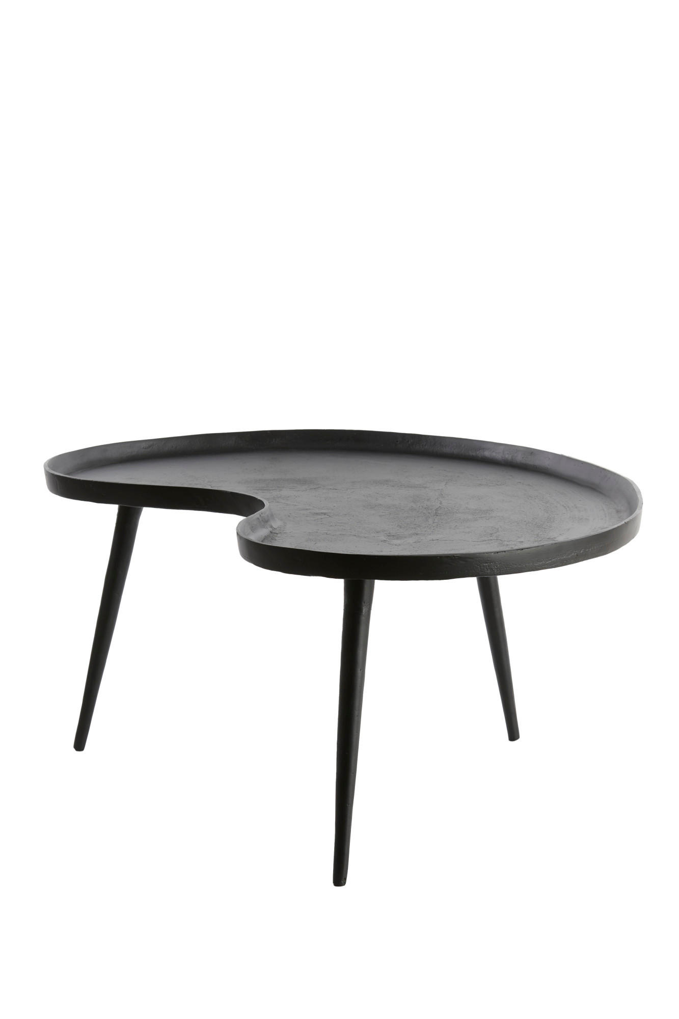 BEISTELLTISCH Lienz Schwarz 80/60/36 cm - Schwarz, Metall (80/60/36cm) - Light & Living