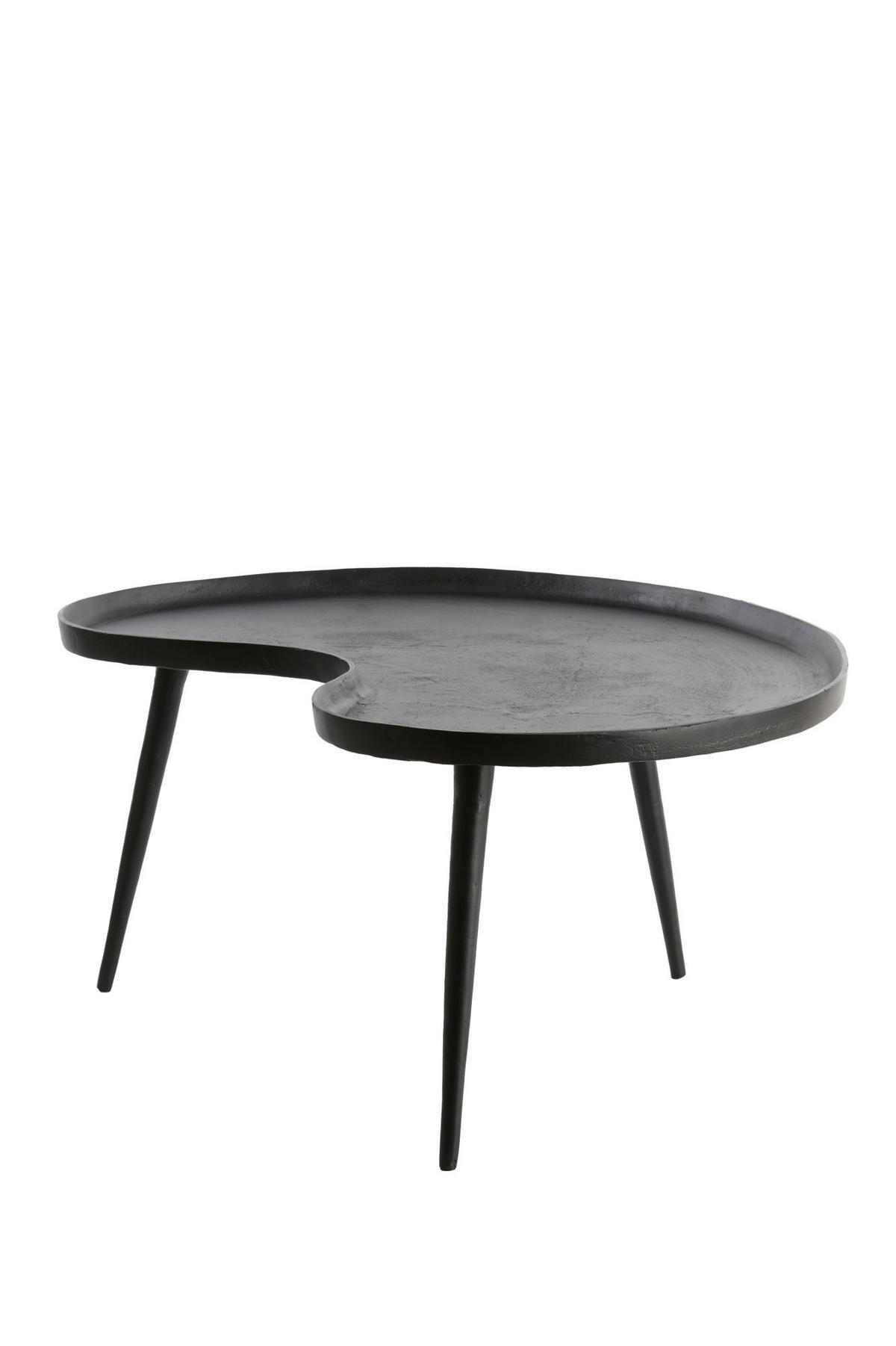 BEISTELLTISCH Lienz Schwarz 80/60/36 cm - Schwarz, Metall (80/60/36cm) - Light & Living