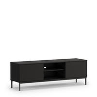 TV-LOWBOAARD Dallas 2D 150 cm Schwarz - Schwarz, Holzwerkstoff/Metall (150/50/41cm) - Ravio