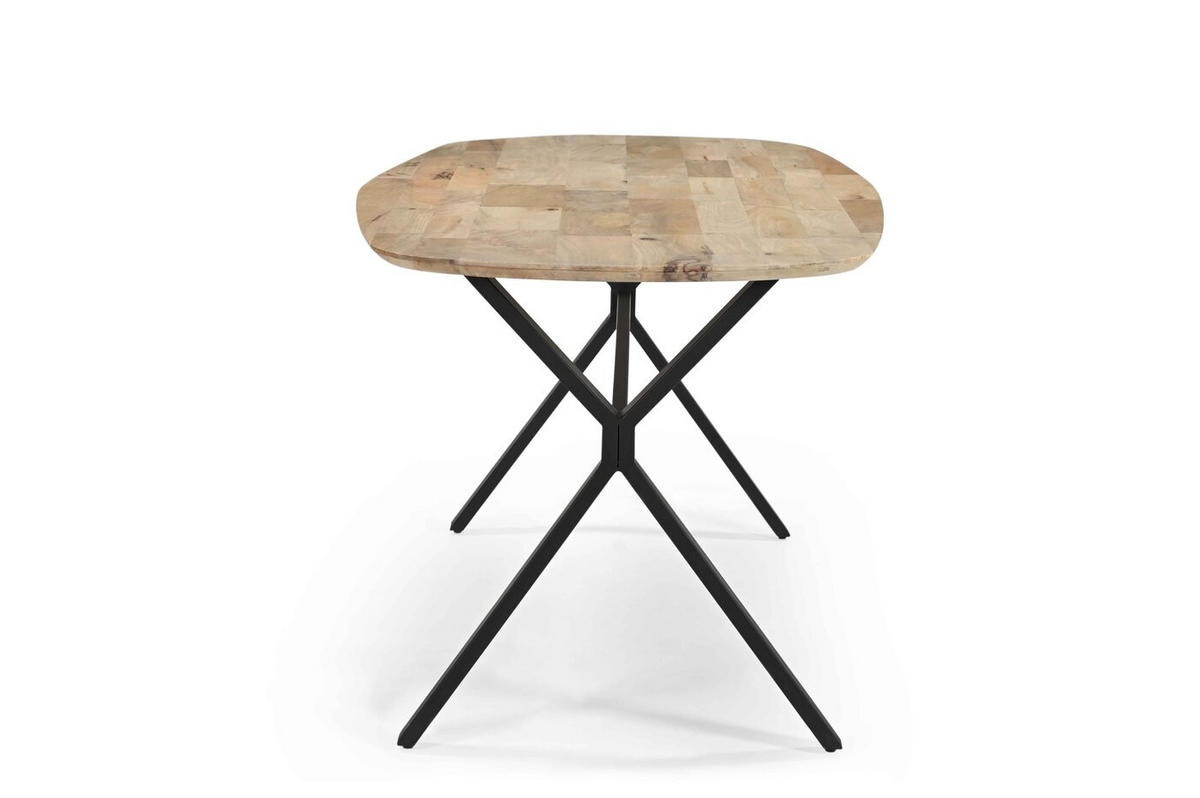 ESSTISCH aus Mangoholz 220cm, natürlich - Braun, Holz (220/100/77cm) - Giga Meubel