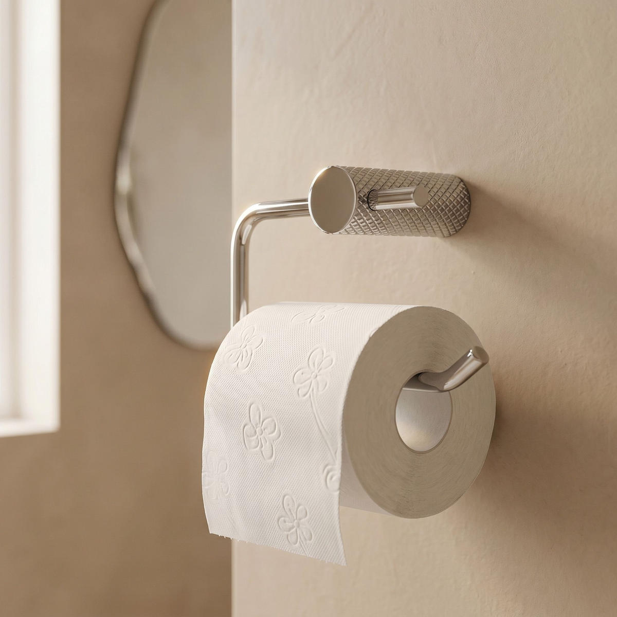 HALTER Für Toilettenpapier Rea A62309 Otto Chrome - Chromfarben, Metall (14/9.5/7cm) - REA