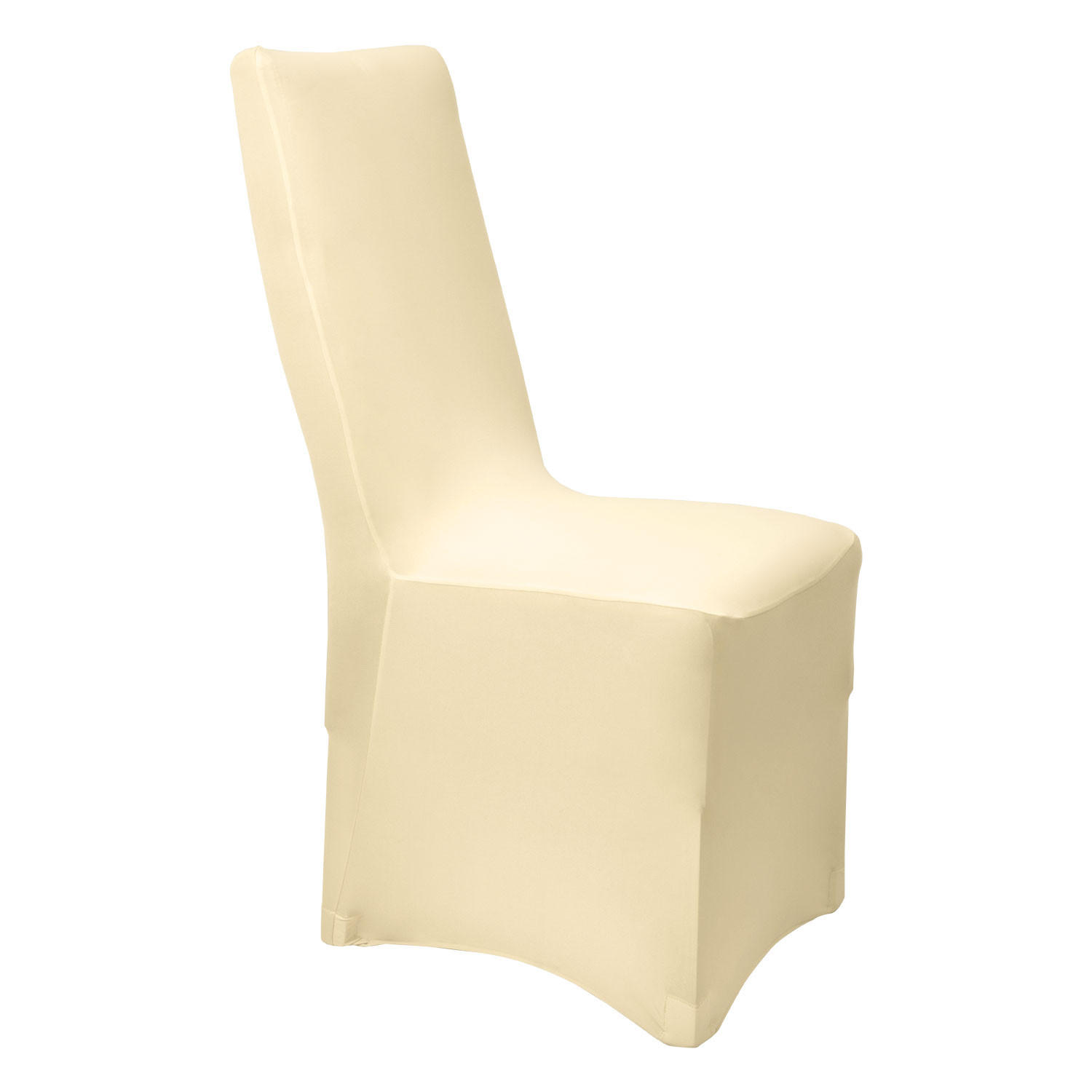 STUHLHUSSE Leona Stretch Bankett 95x45cm Creme - Beige, Textil (45/95cm) - Beautissu 