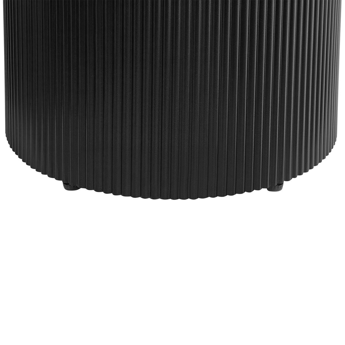 COUCHTISCH Schwarz Leona - Schwarz, Holzwerkstoff (70/70/43cm) - Beliani